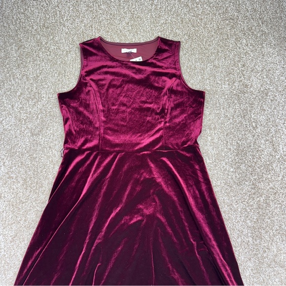 New Charter Club Velvet Rose Dress Womens Pet M Casual Elegance - Picture 3 of 14